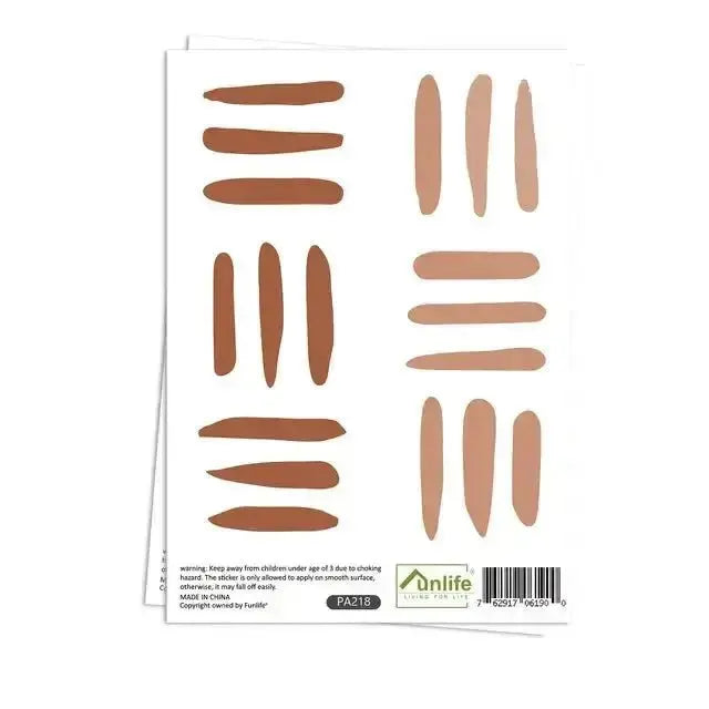 Abstract Lines Wall Stickers - Modern Earth Tone Decor - Easy do Wall do