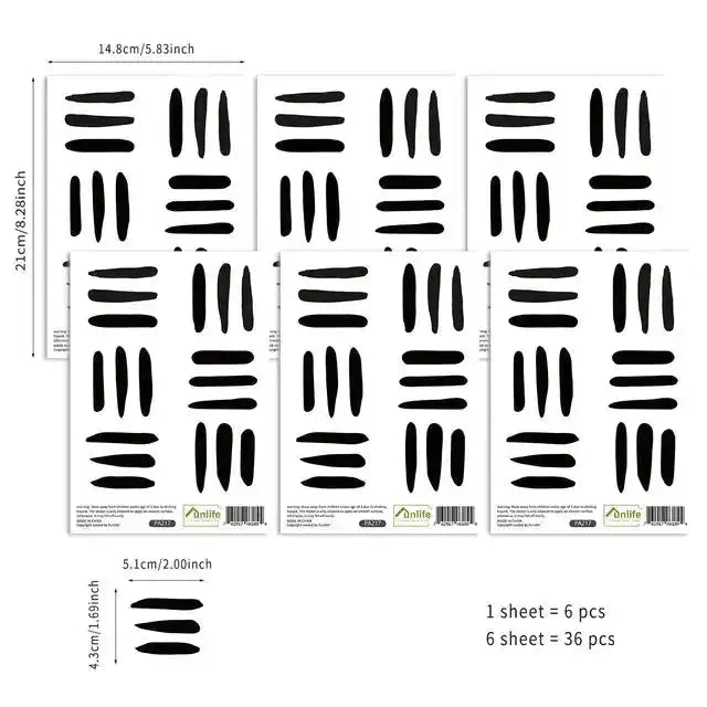 Abstract Lines Wall Stickers - Modern Minimalist Decor - Easy do Wall do