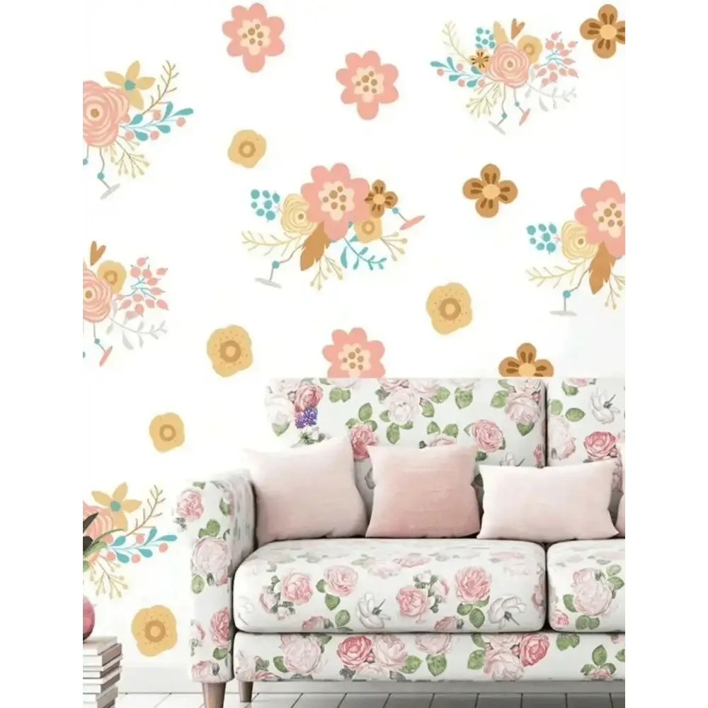 Beautiful Floral Wall Stickers for Home Decoration - Easy do Wall do