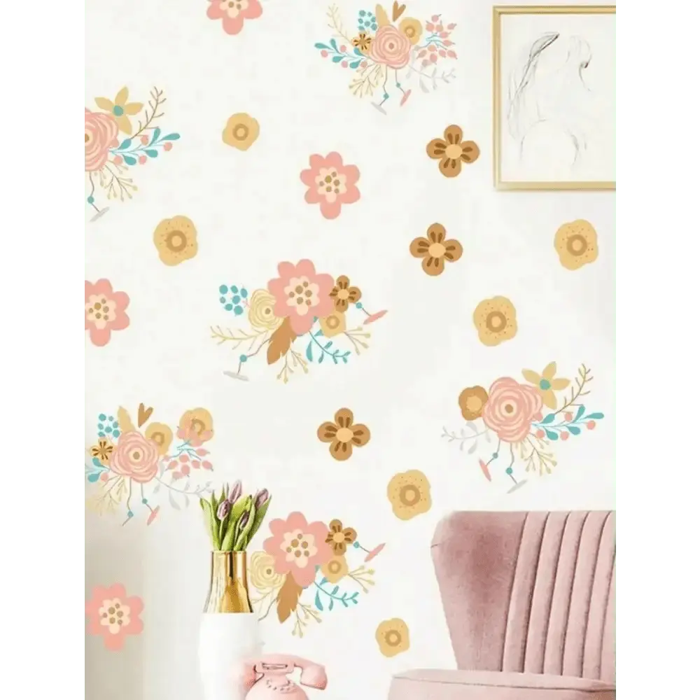 Beautiful Floral Wall Stickers for Home Decoration - Easy do Wall do
