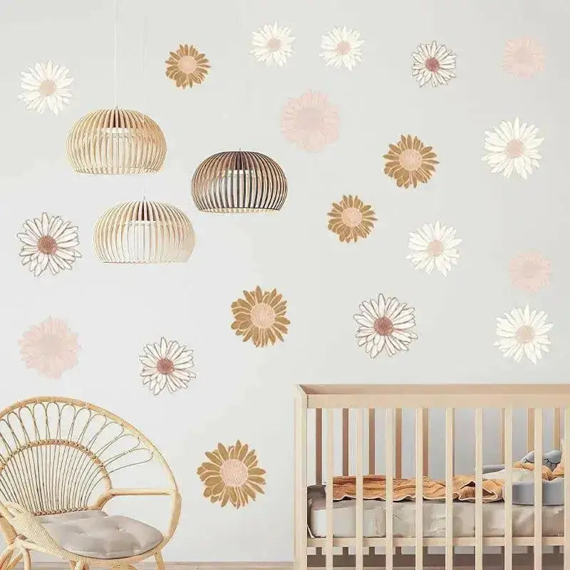 Boho Floral Wall Sticker Set for Stylish Interiors - Easy do Wall do