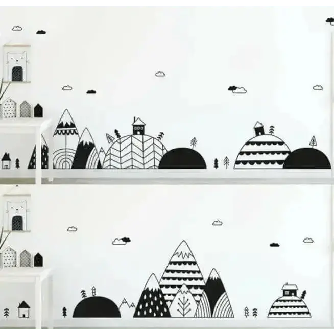 Cartoon Rainbow Wall Stickers - Adorable Kids' Room Decor - Easy do Wall do