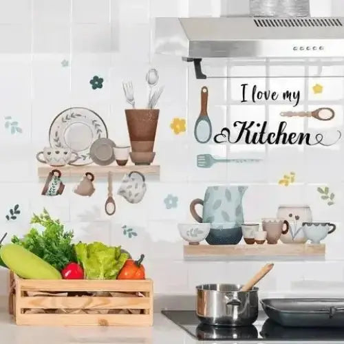 Cooking Utensils Wall Stickers - Stylish Kitchen Decor - Easy do Wall do