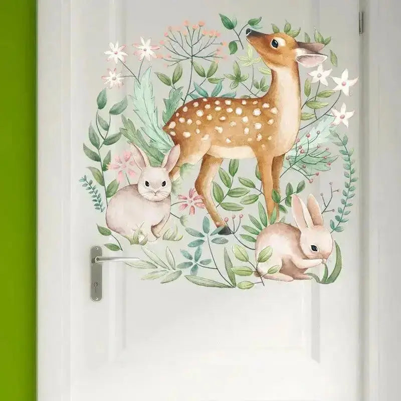 Deer and Bunny Wall Stickers for Charming Home Decor - Easy do Wall do