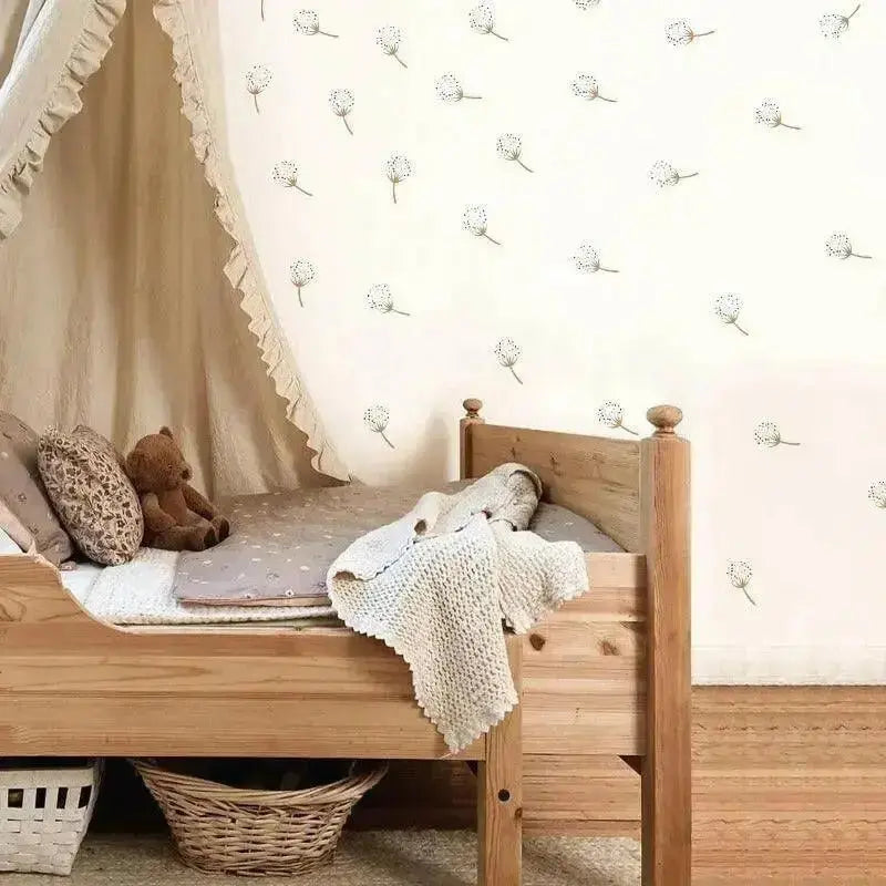 Farmhouse Dandelion Wallpaper Stickers - Rustic Elegance for Your Home - Easy do Wall do