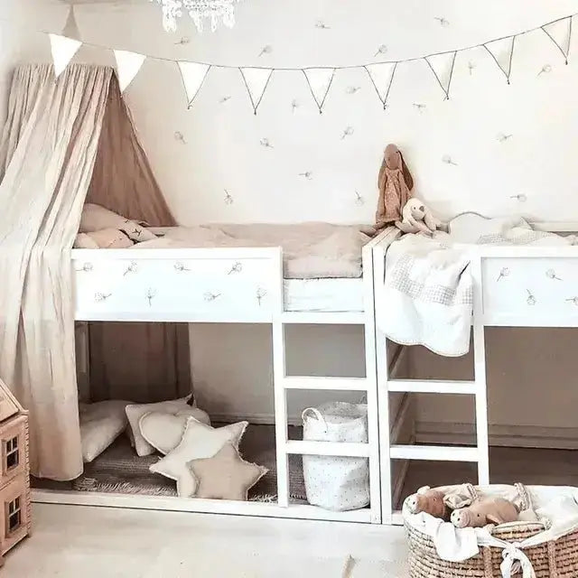 Farmhouse Dandelion Wallpaper Stickers - Rustic Elegance for Your Home - Easy do Wall do