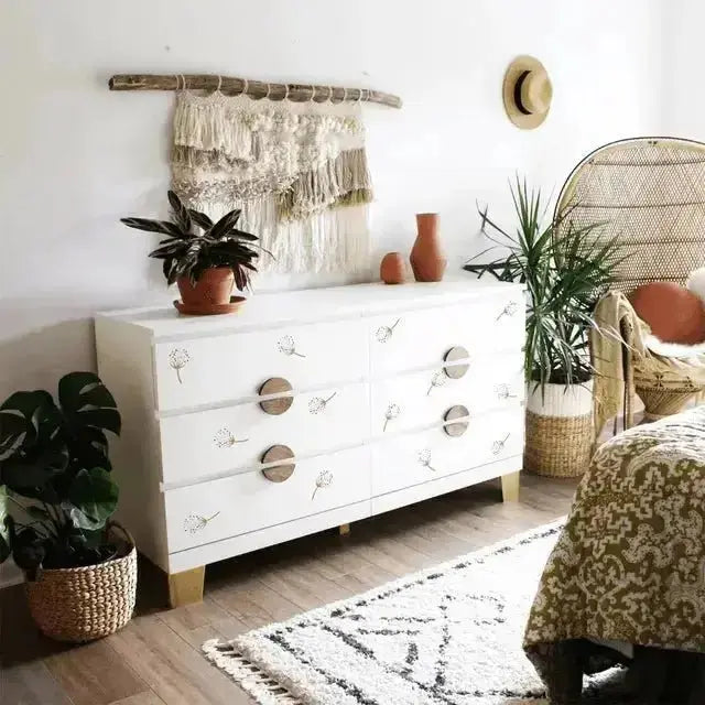 Farmhouse Dandelion Wallpaper Stickers - Rustic Elegance for Your Home - Easy do Wall do