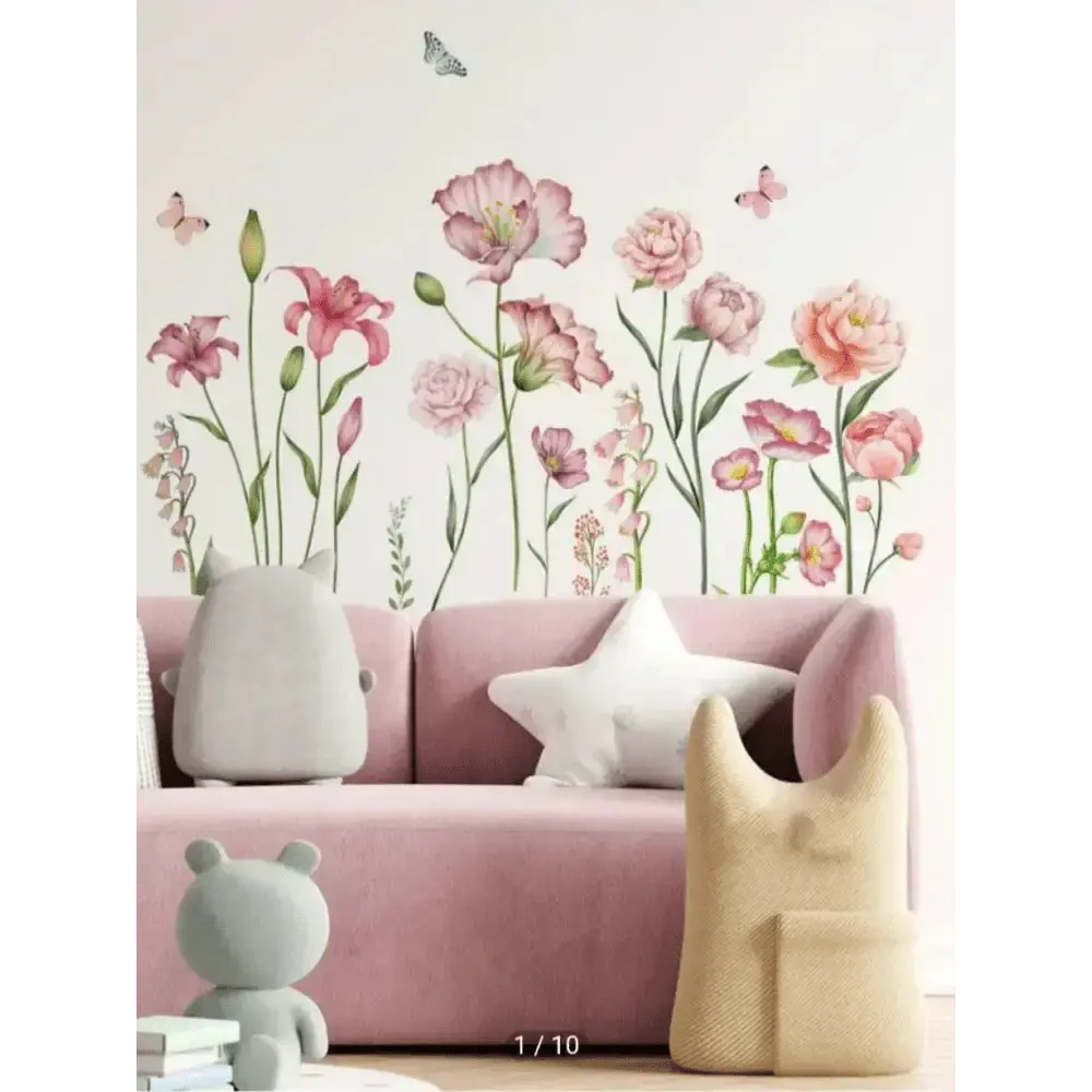 Floral Garden Wall Sticker for Elegant Spaces - Easy do Wall do