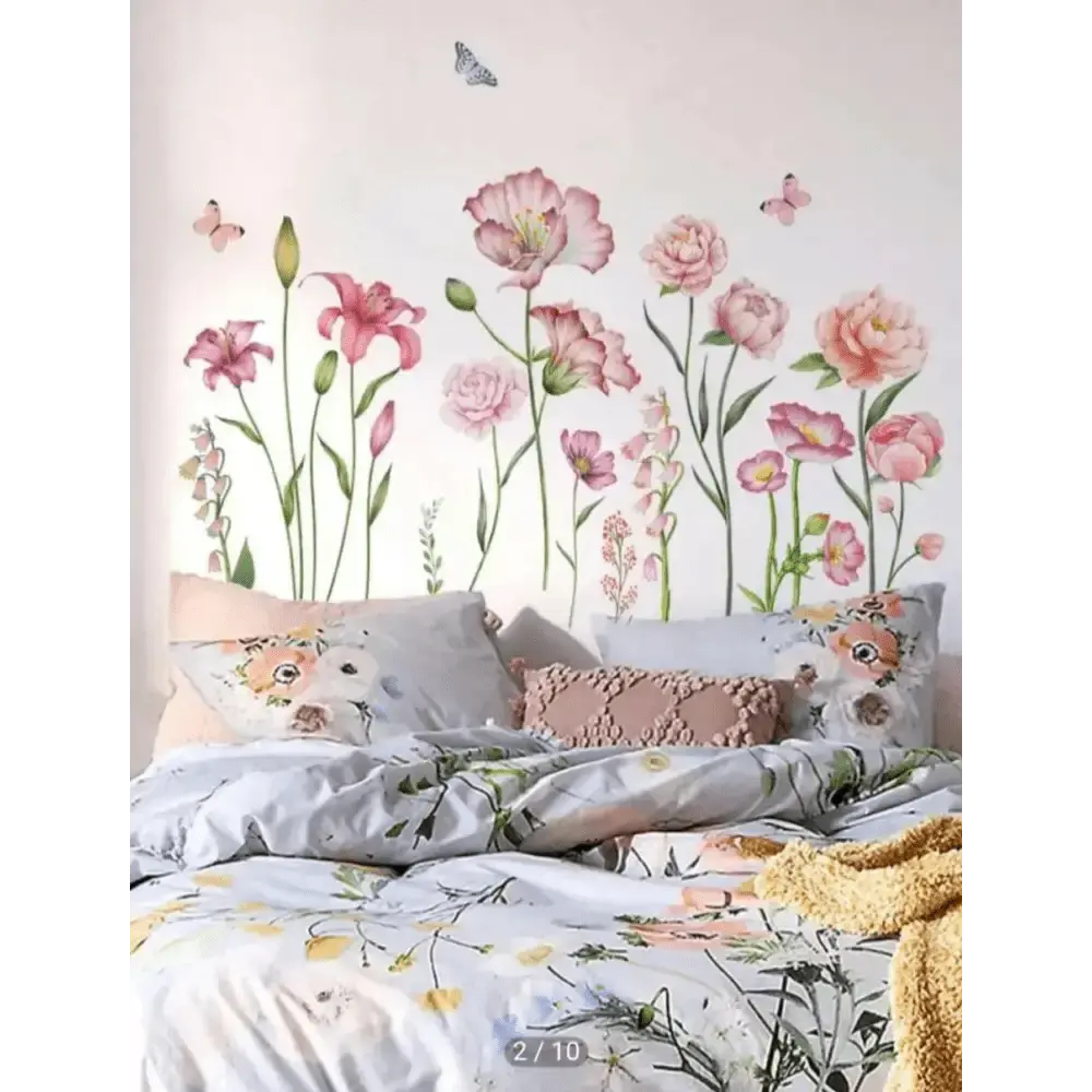 Floral Garden Wall Sticker for Elegant Spaces - Easy do Wall do