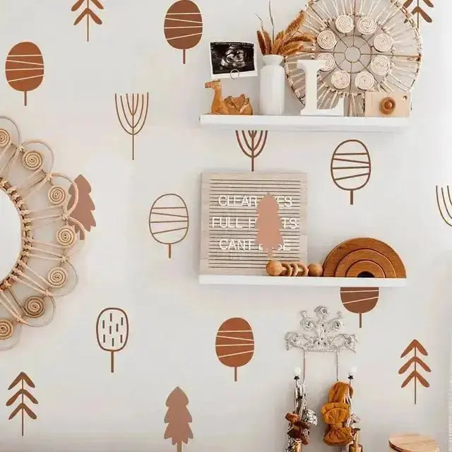 Geometric Tree Wall Stickers for Modern Decor - Easy do Wall do
