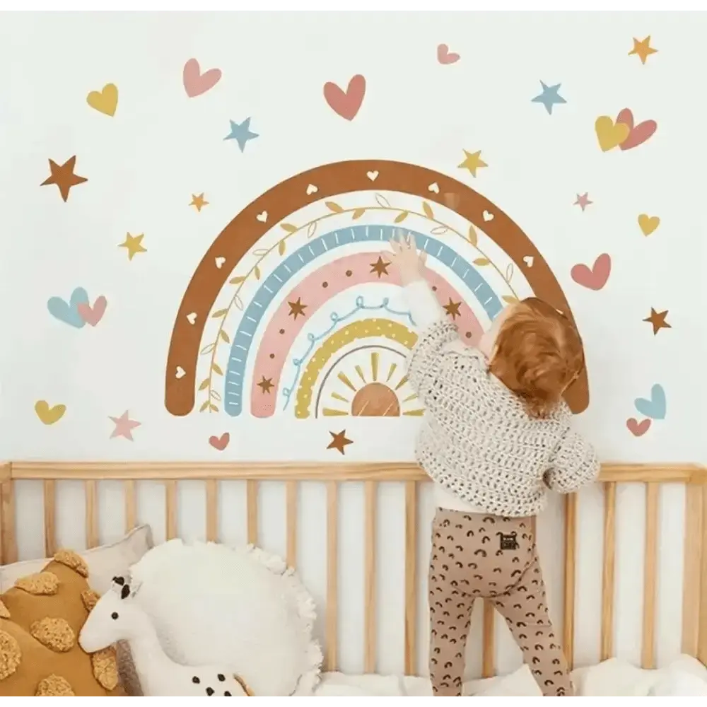 Rainbow Stars and heart Wall Stickers for Kids' Room - Easy do Wall do