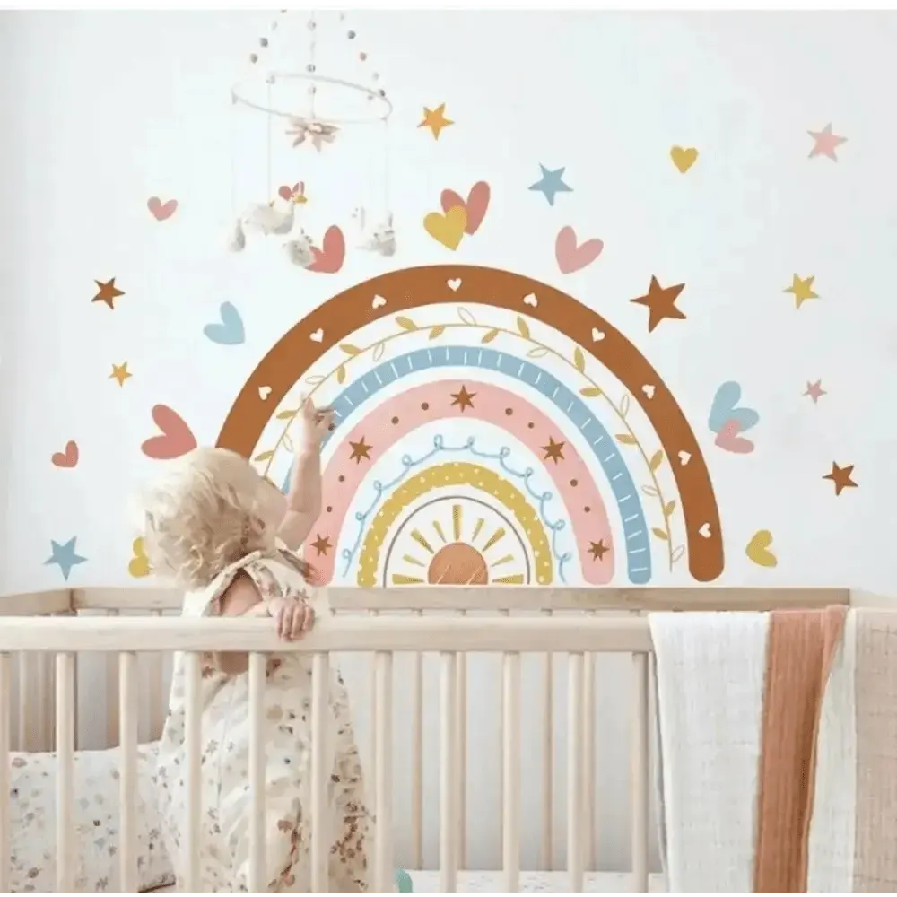 Rainbow Stars and heart Wall Stickers for Kids' Room - Easy do Wall do