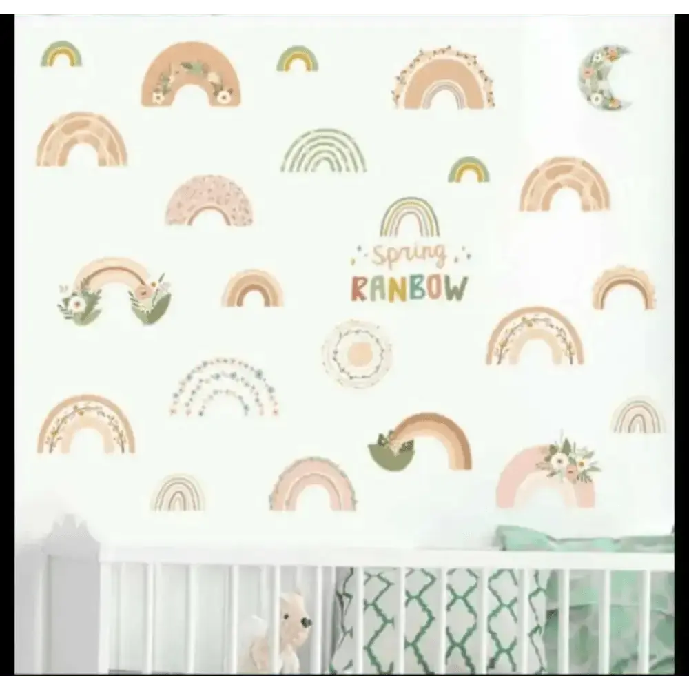Rainbow Wall Sticker Set for Kids' Rooms - Easy do Wall do