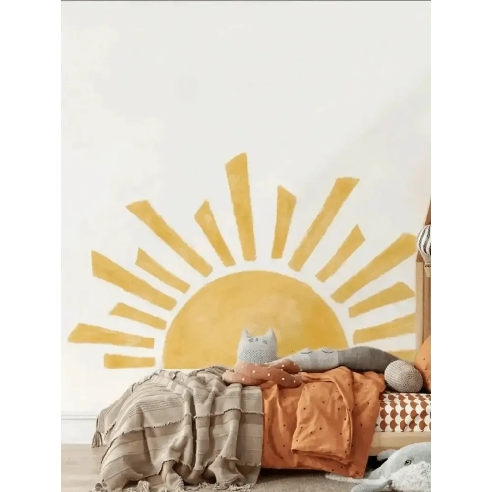Rising Sun Wall Decal - Elegant and Minimalist Room Decor - Easy do Wall do