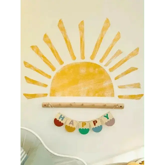 Rising Sun Wall Decal - Elegant and Minimalist Room Decor - Easy do Wall do