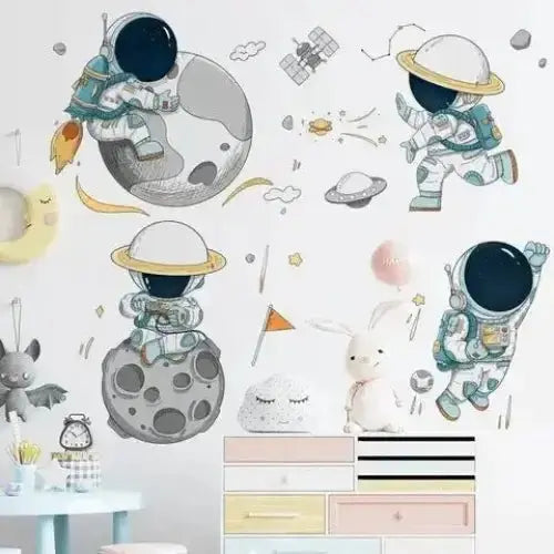 Space Astronaut Wall Stickers - Exciting Space Decor - Easy do Wall do