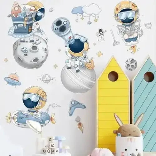 Space Astronaut Wall Stickers Planet - Cosmic Decor - Easy do Wall do