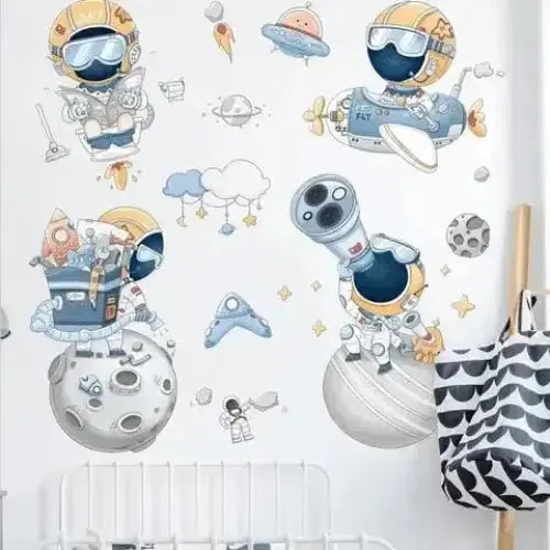 Space Astronaut Wall Stickers Planet - Cosmic Decor - Easy do Wall do