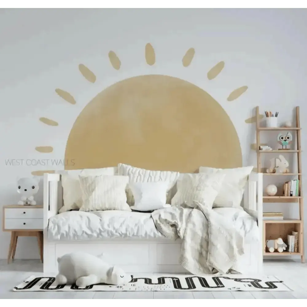 Sun Wall Stickers - Minimalistic and Bright Decor - Easy do Wall do