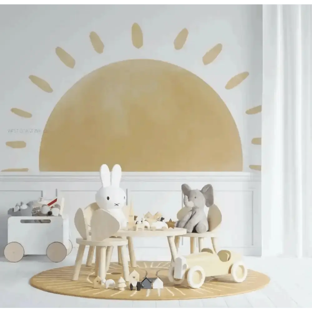 Sun Wall Stickers - Minimalistic and Bright Decor - Easy do Wall do