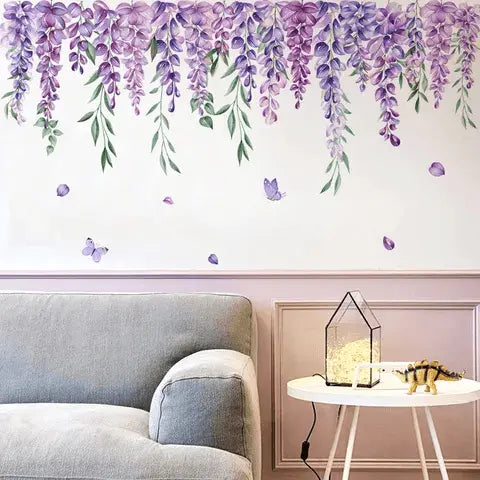 Lavender vine wall sticker Easy do Wall do