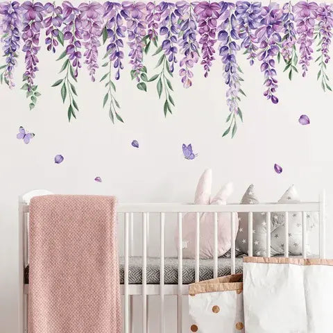 Lavender vine wall sticker Easy do Wall do