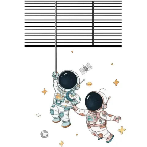 Cute astronaut space Easy do Wall do