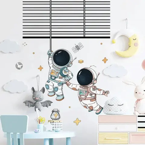 Cute astronaut space Easy do Wall do