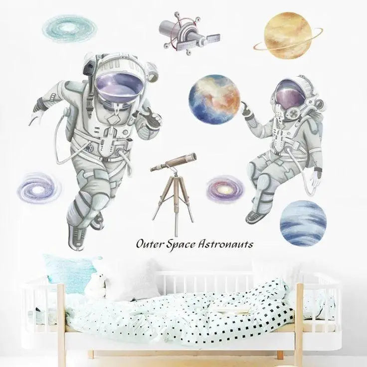 Two astronaut wall stickers Easy do Wall do