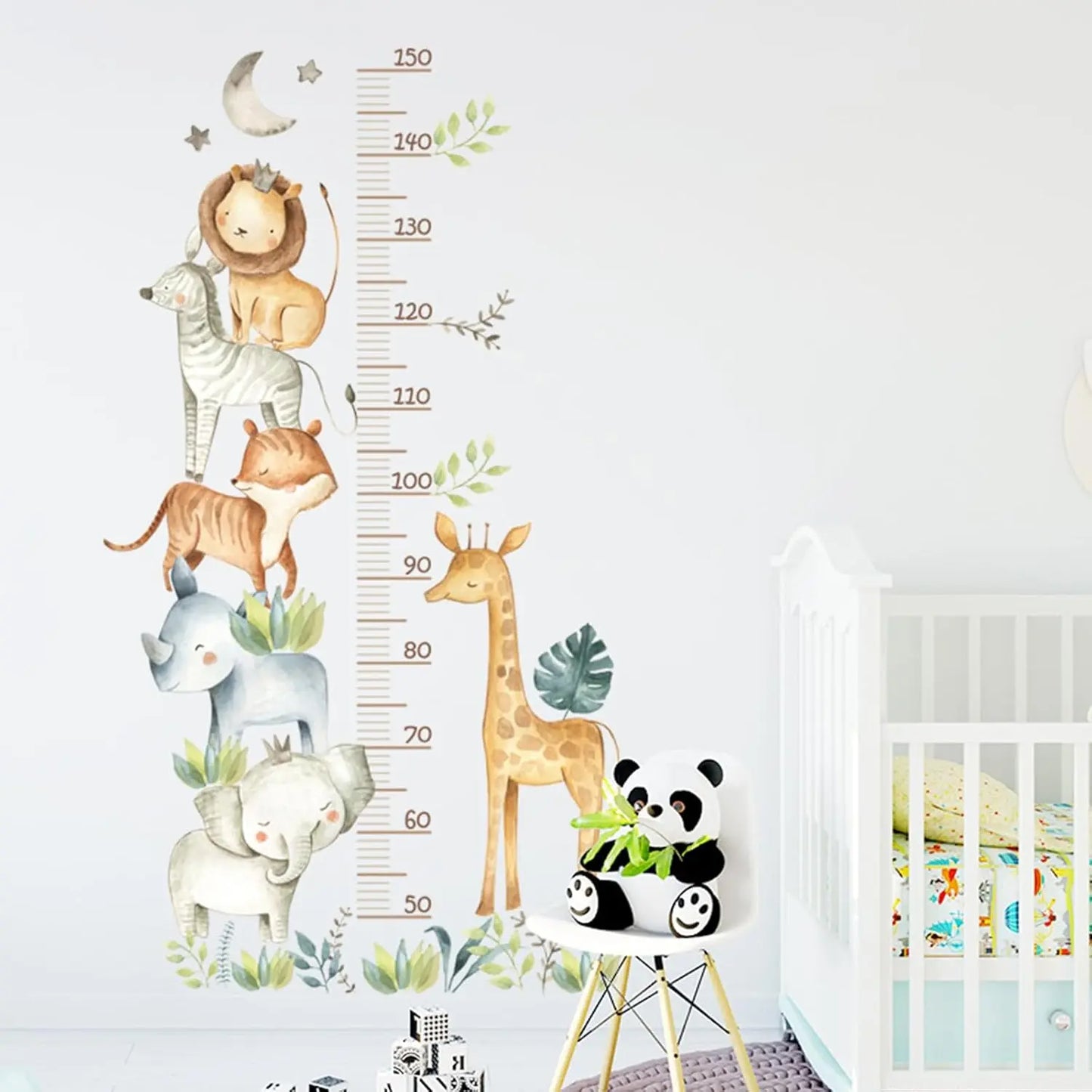 Safari Animal Growth Chart Wall Sticker - Easy do Wall do