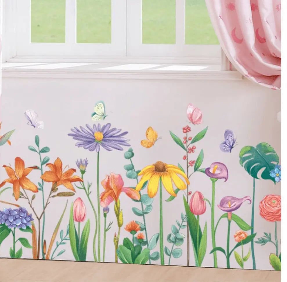 Colorful Garden Wall Sticker Easy do Wall do