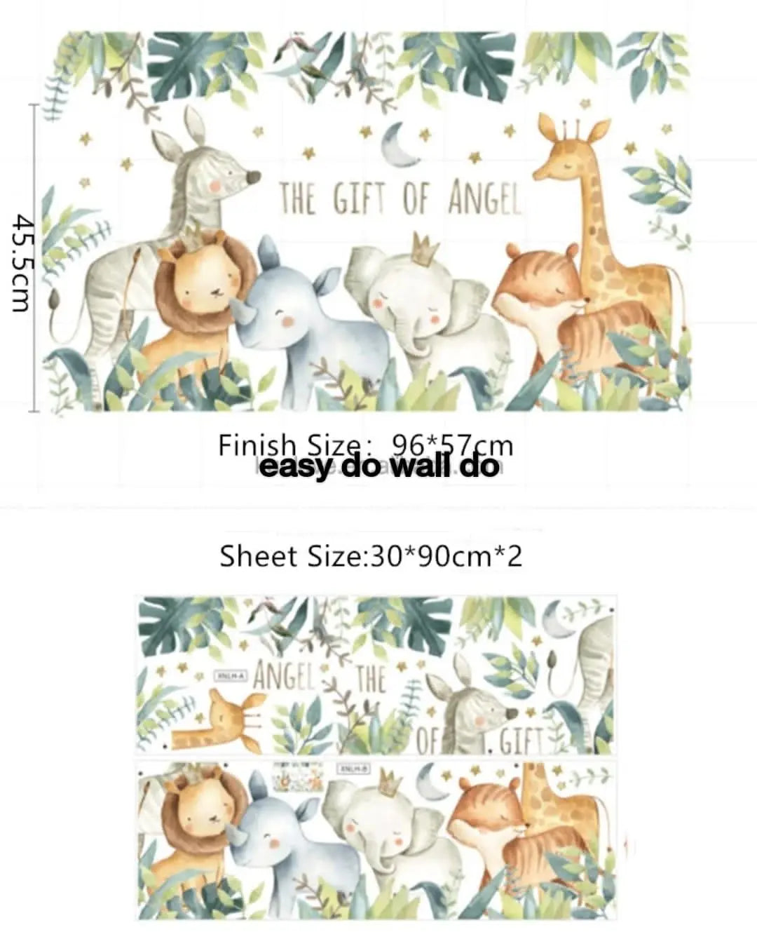 Safari Animal Wall Stickers Easy do Wall do