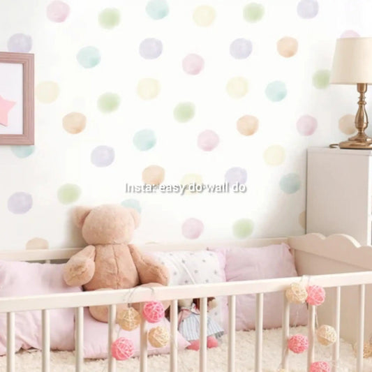 Candy color polka dots Easy do Wall do