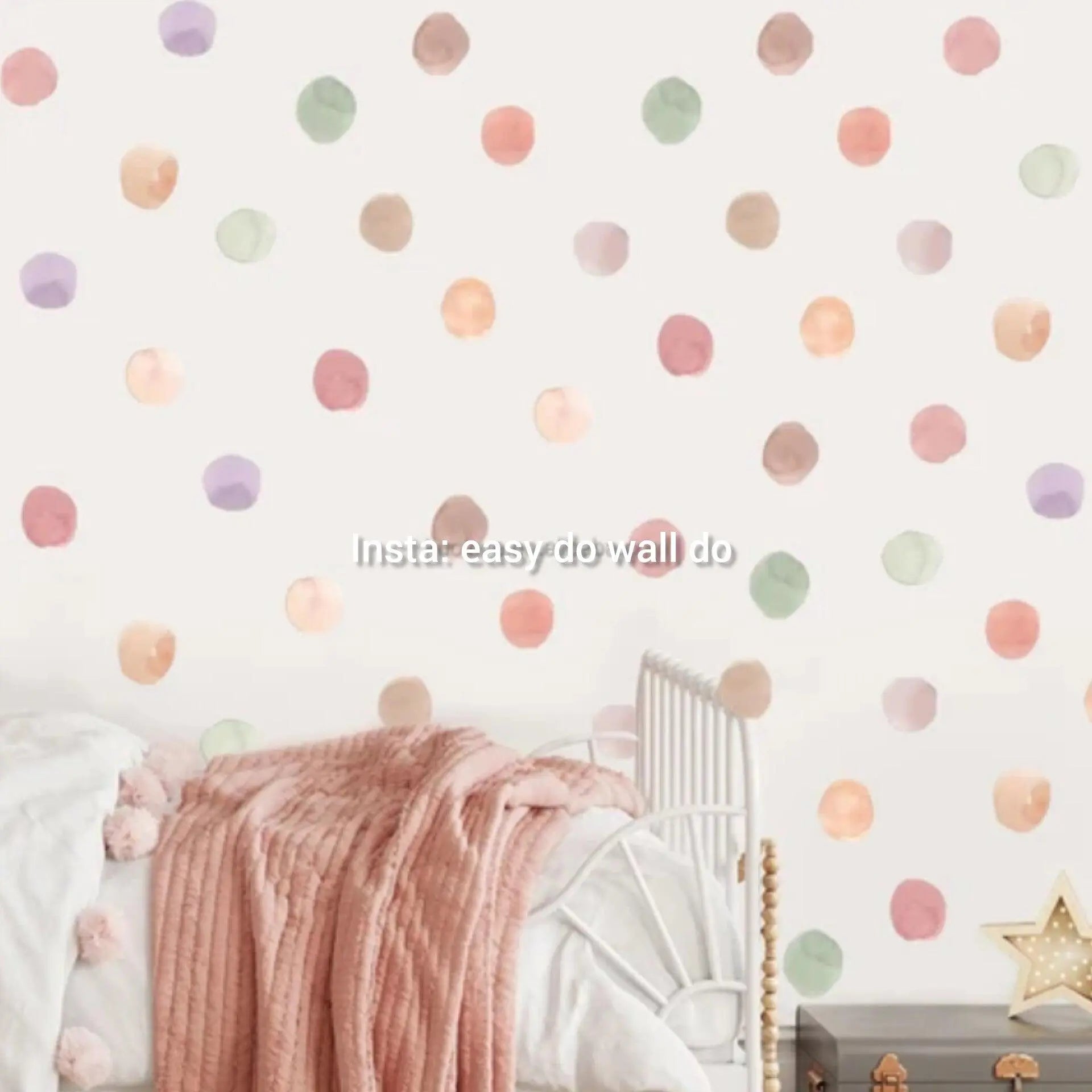 Candy color polka dots Easy do Wall do