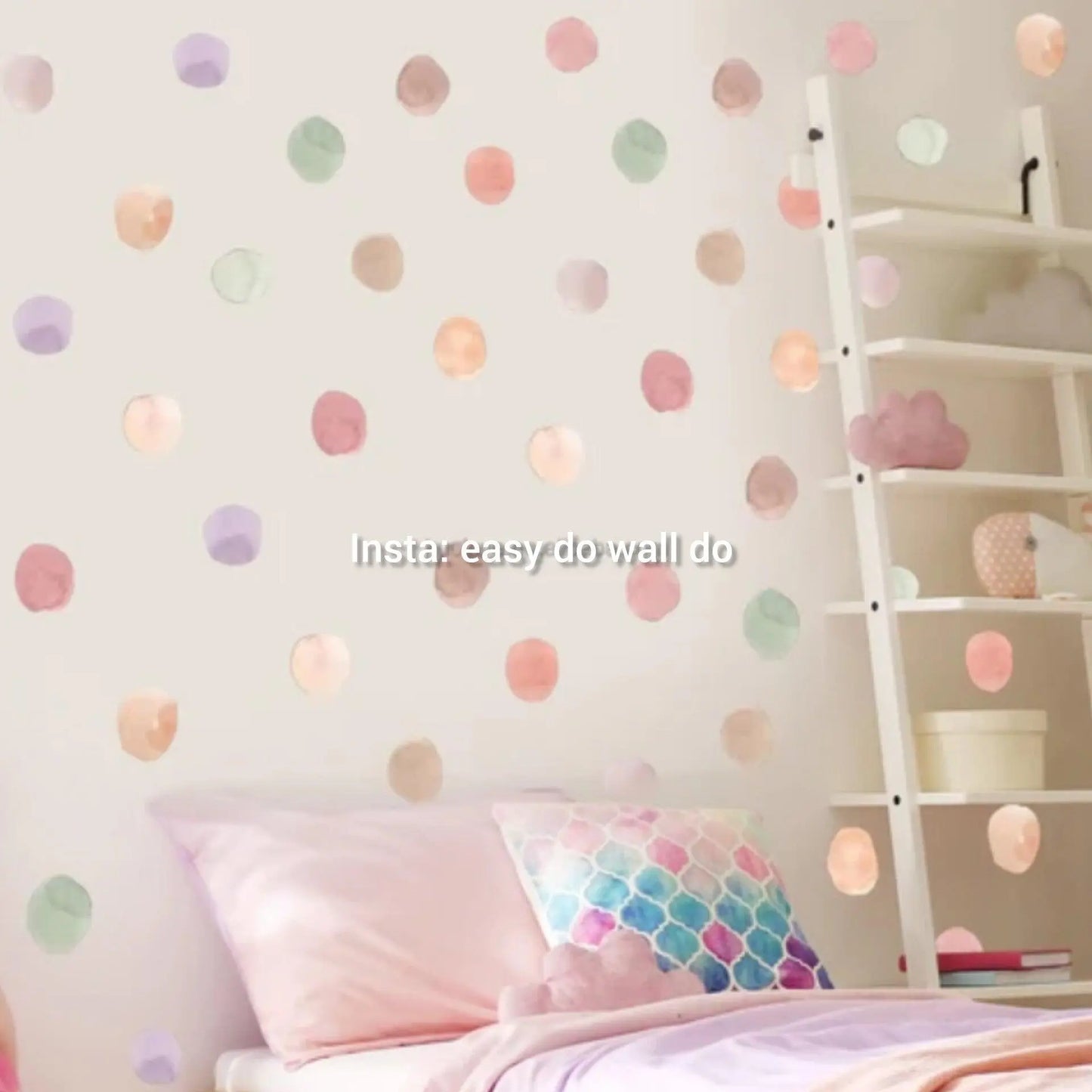 Candy color polka dots Easy do Wall do