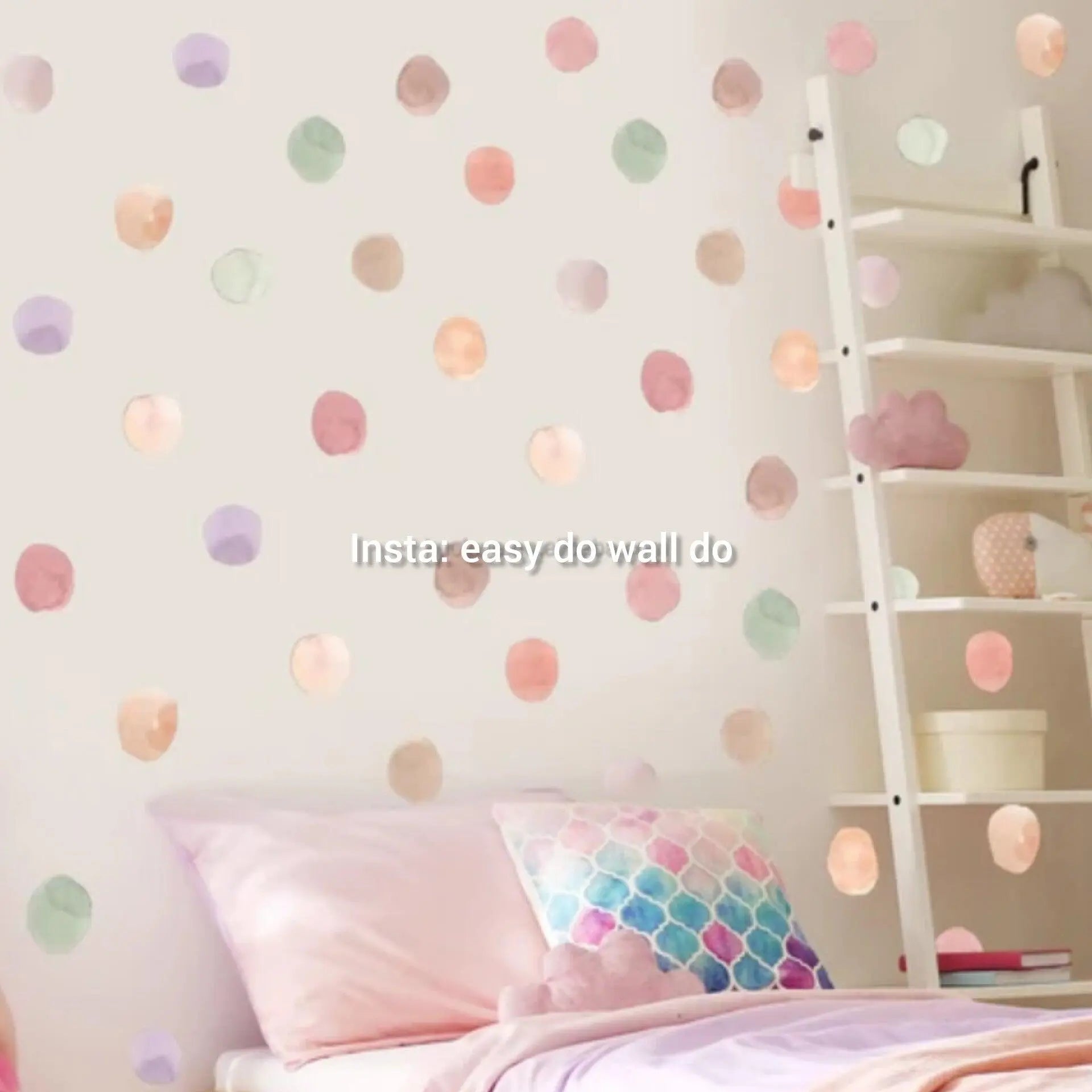 Candy color polka dots Easy do Wall do