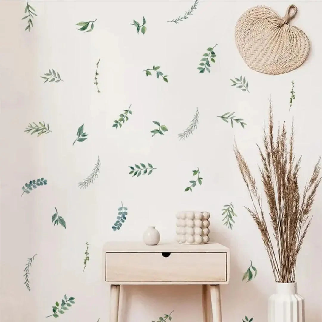 Green Leaves wall stickers Easy do Wall do