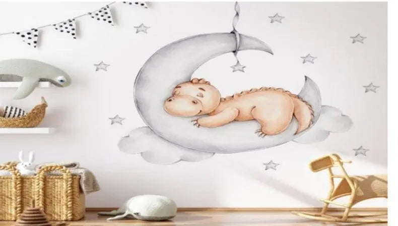 Sleeping Dino Wall Stickers Easy do Wall do