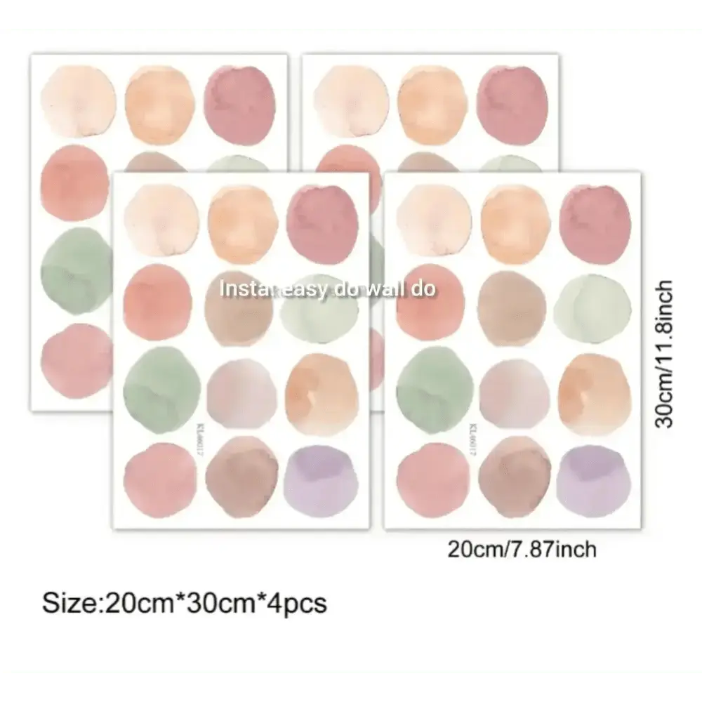 Candy Color Polka Dots Wall Stickers Fun and Vibrant Decor - Easy do Wall do