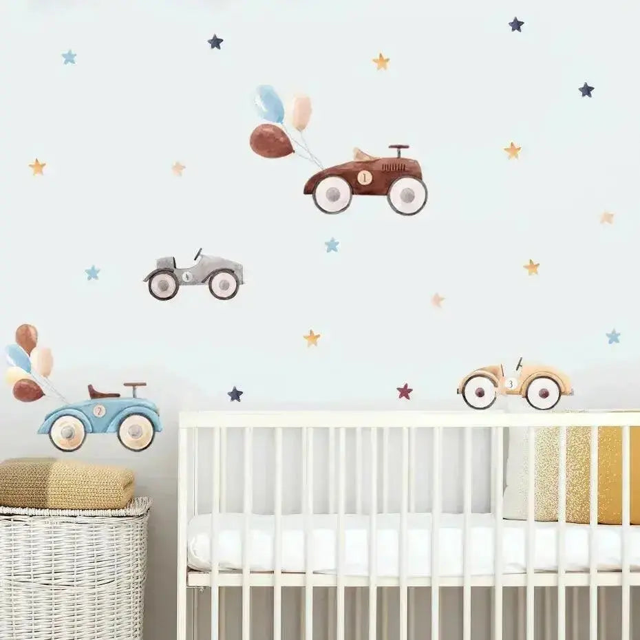 Car and Balloon Wall Stickers for nursery and kids room - Easy do Wall do
