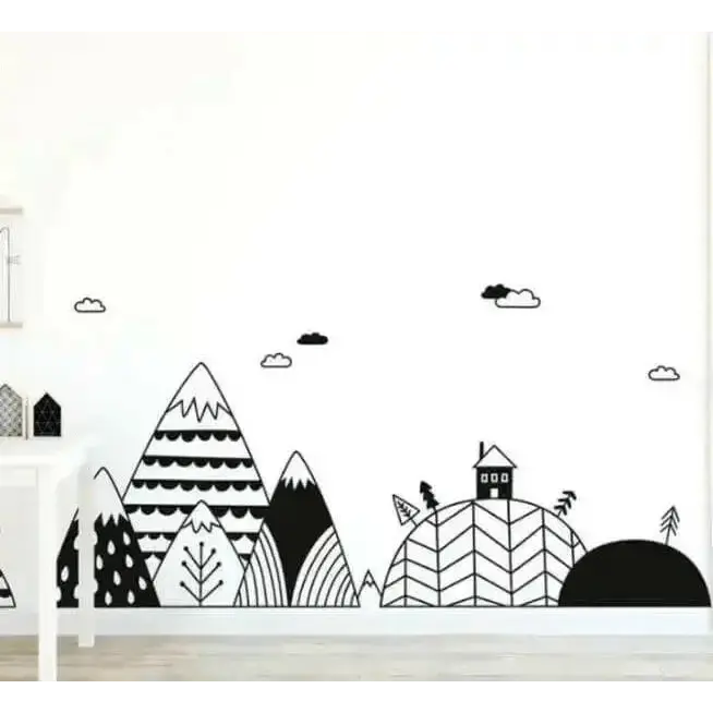 Cartoon Rainbow Wall Stickers - Adorable Kids' Room Decor - Easy do Wall do