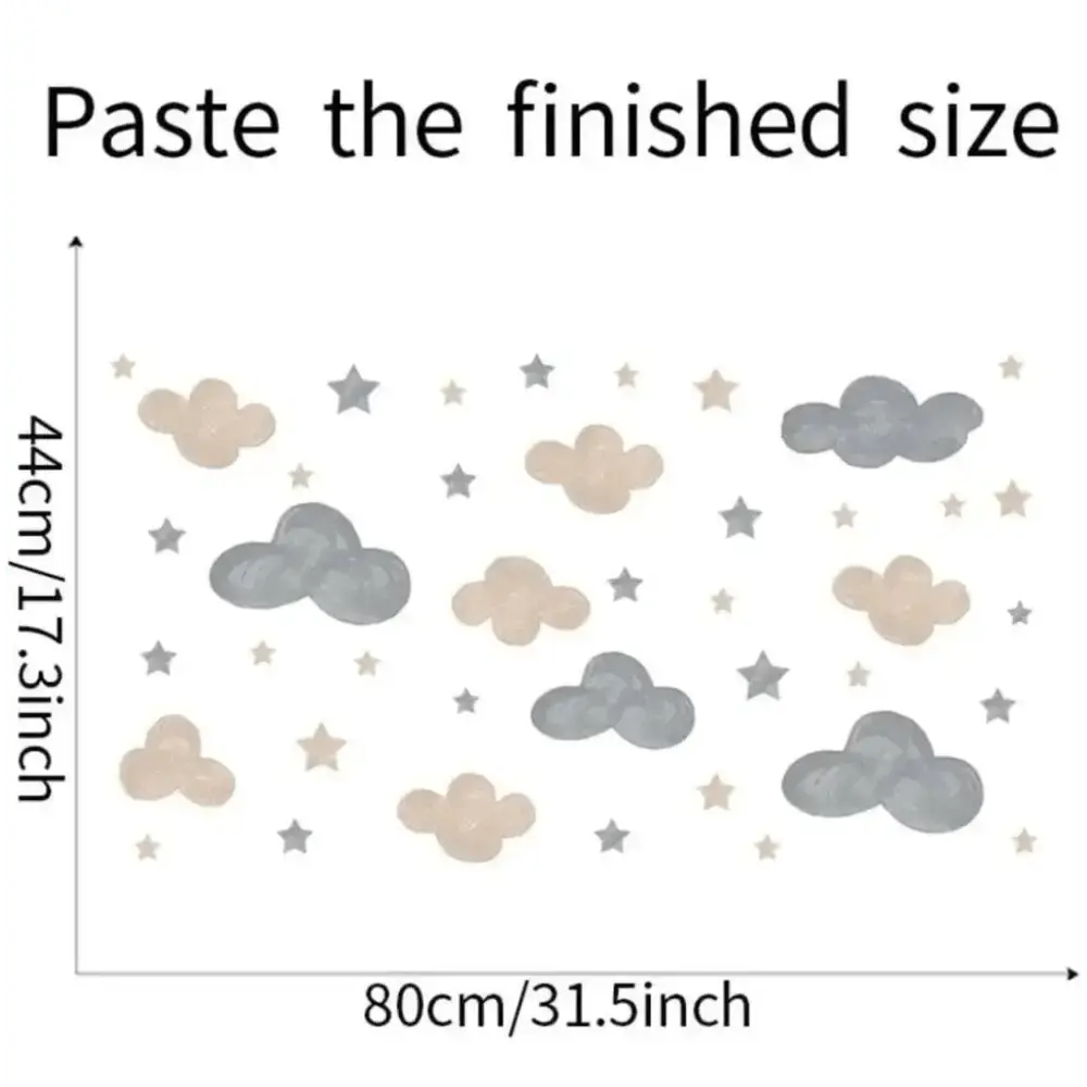 Cloud and Star Wall Stickers for Dreamy Spaces - Easy do Wall do