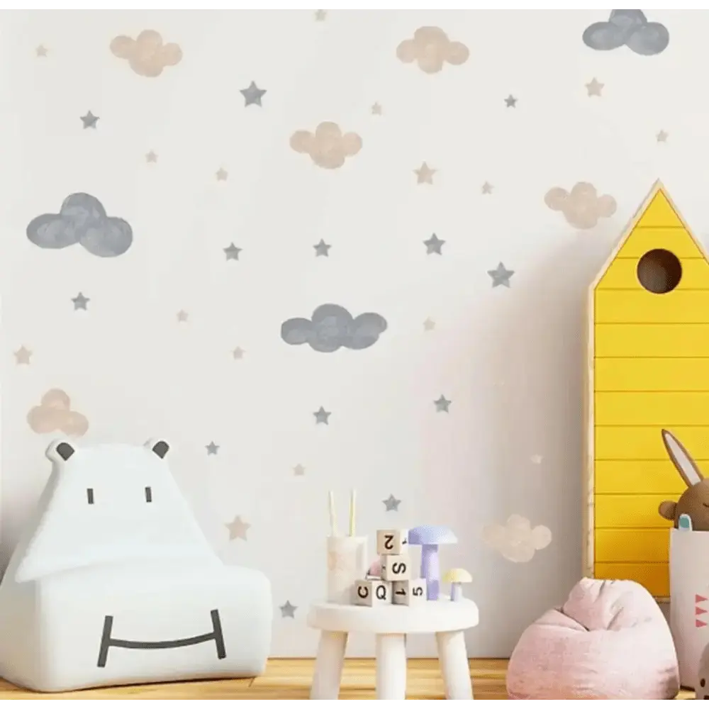 Cloud and Star Wall Stickers for Dreamy Spaces - Easy do Wall do