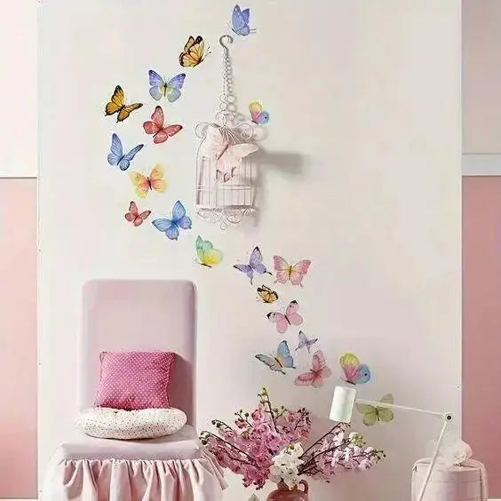 Colorful Butterfly Wall Stickers for Girls' Room - Easy do Wall do