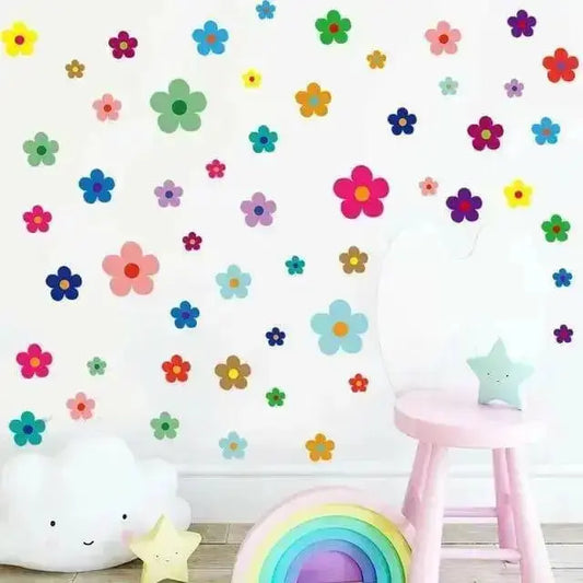 Colorful Flower Wall Stickers for Vibrant Decor - Easy do Wall do
