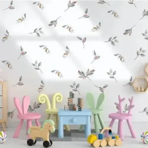 Colorful Leaf Wall Decals Nature Home Decor - Easy do Wall do