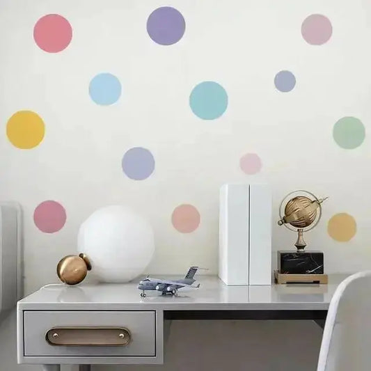 Colorful Polka Dot Wall Stickers - Fun and Vibrant Decor - Easy do Wall do