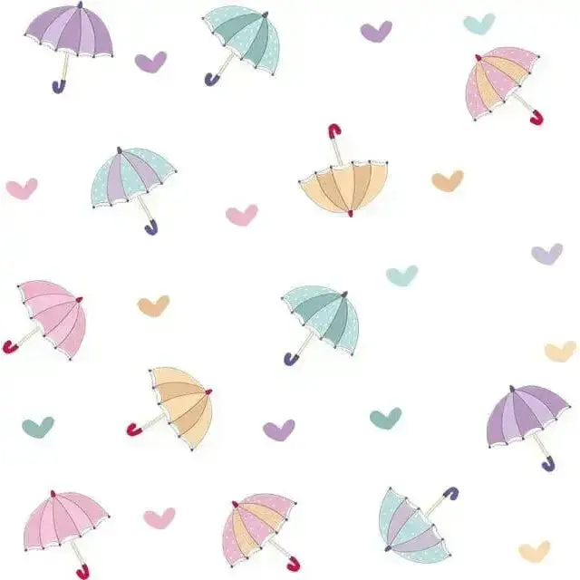 Colorful Umbrella Wall Stickers for Kids' Rooms - Easy do Wall do