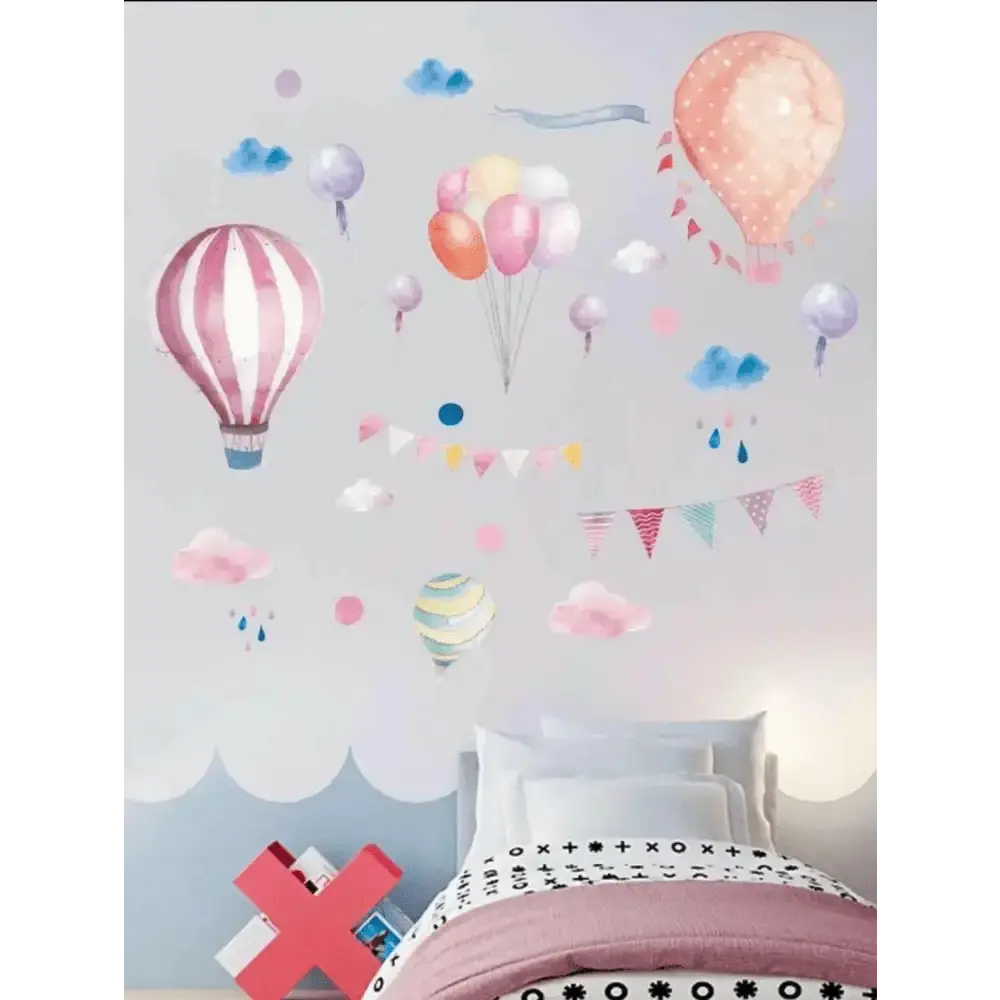 Hot Air Balloon Wall Stickers - Colorful Kids' Room Decor - Easy do Wall do