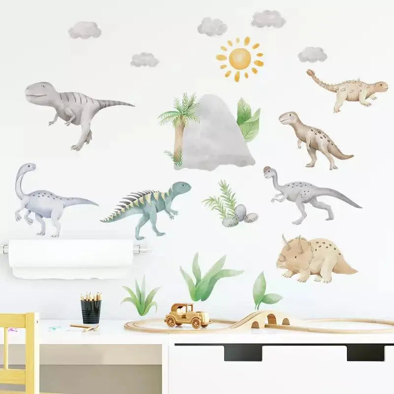 Many kinds of dinosaur wall stickers Easy do Wall do